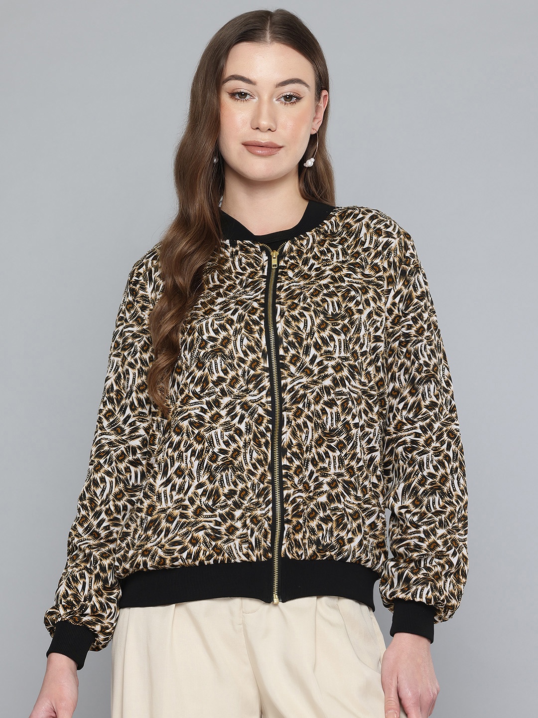 

SCOUP Printed Bomber Jacket, Multi