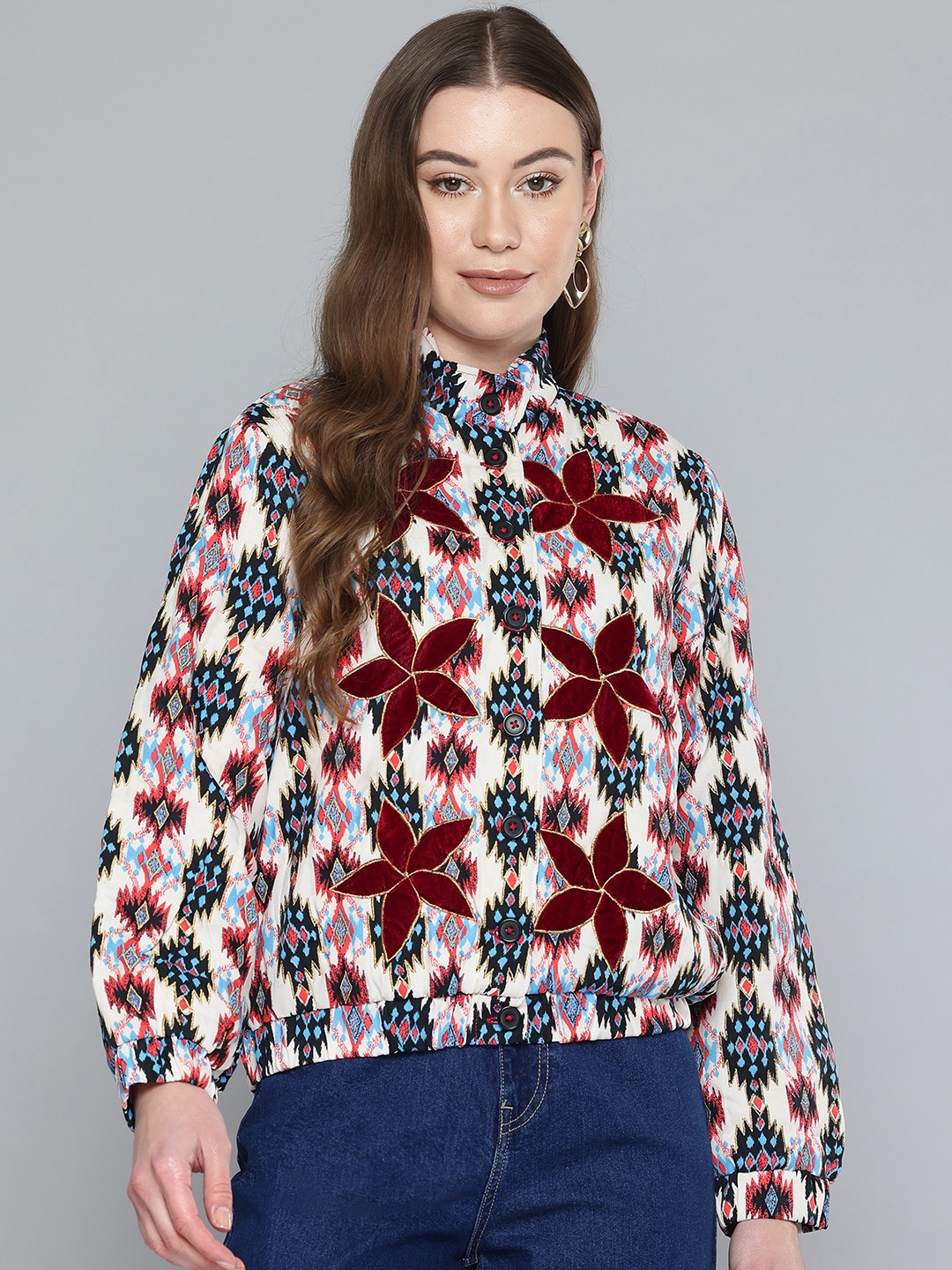 

SCOUP Geometric Tailored Jacket, Multi