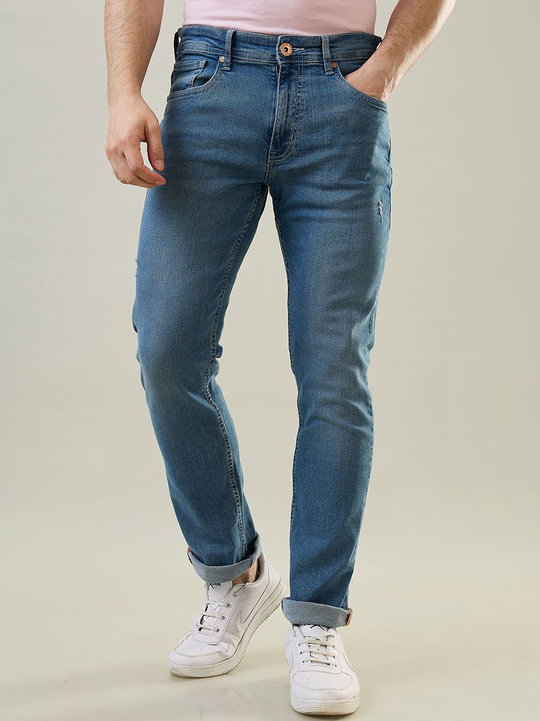 

TIM PARIS Men Mid-Rise Straight Fit Jeans, Blue