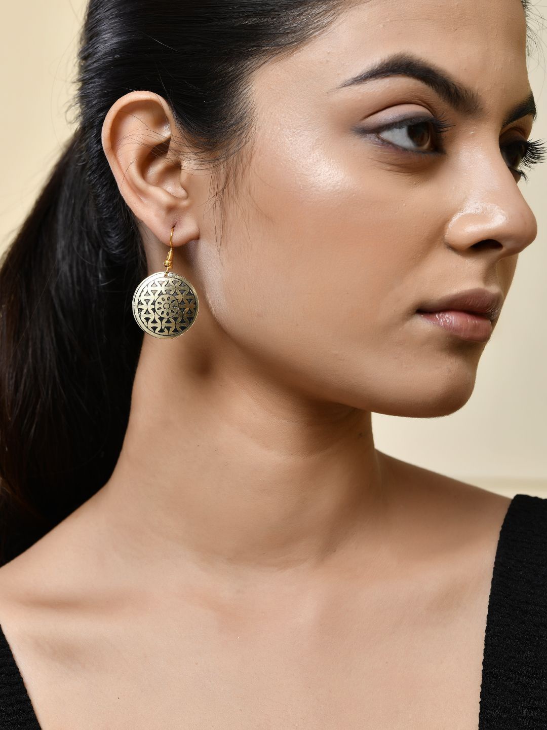 

Silvermerc Designs Rhodium Plated Classic Drop Earrings, Gold