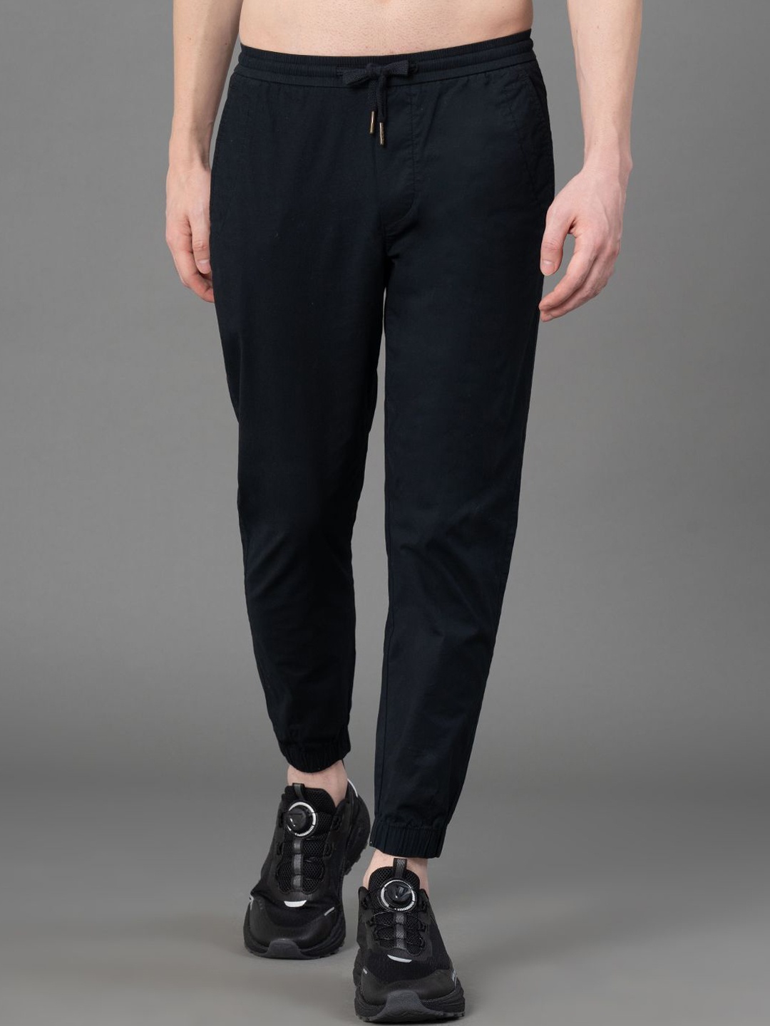 

Red Tape Men Regular Fit Joggers Trousers, Black