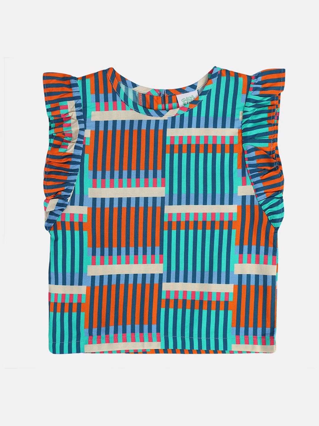 

MINI KLUB Girls Striped KnitTop, Blue