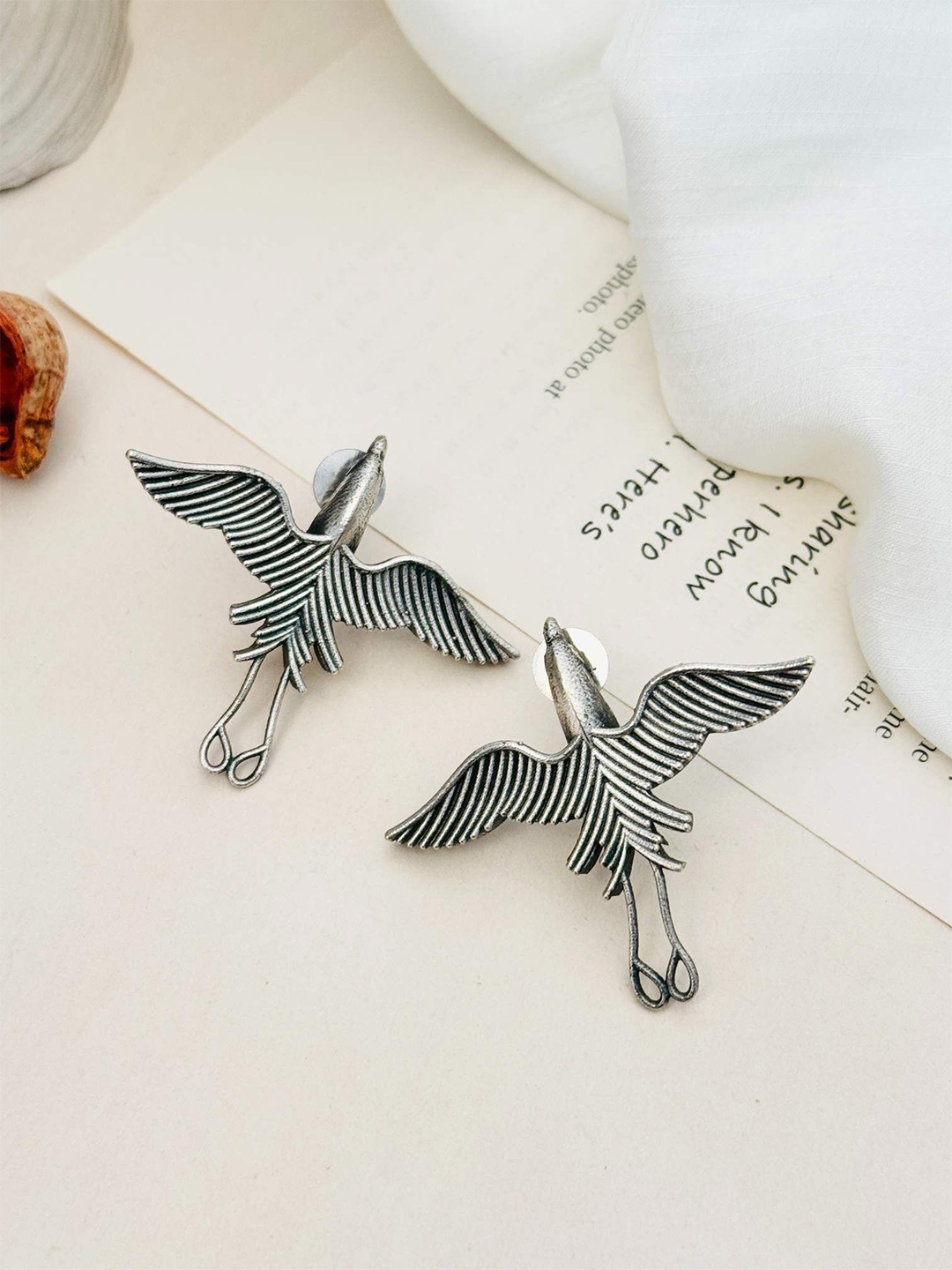 

ABDESIGNS Silver Plating Birds Shaped Studs Earrings