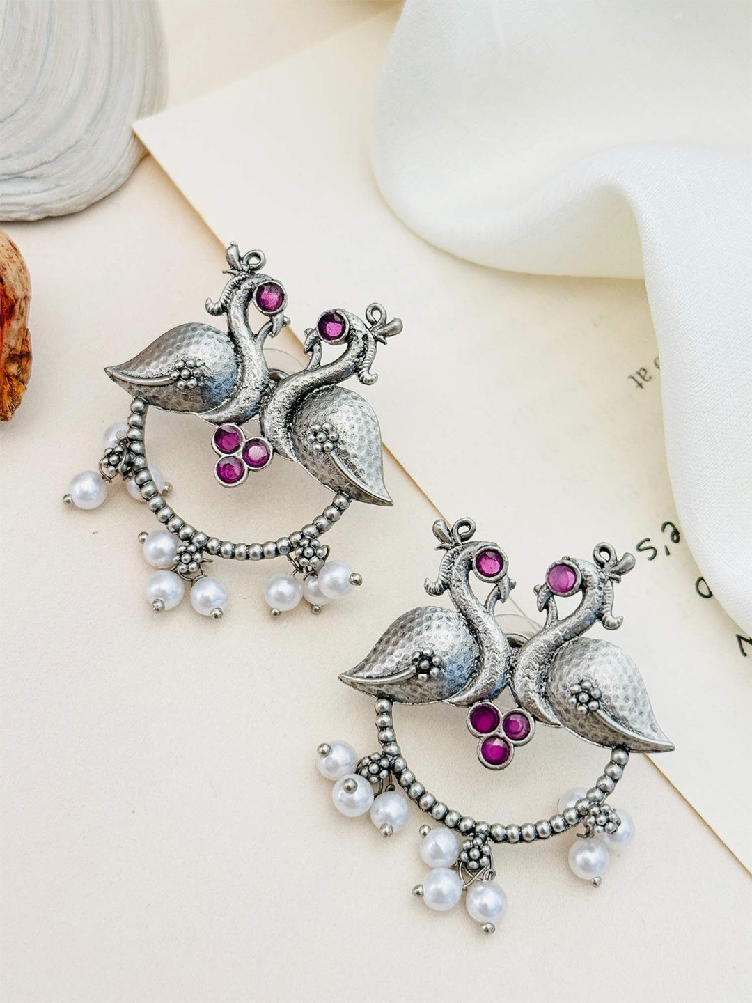 

ABDESIGNS Silver Plating Birds Shaped Studs Earrings