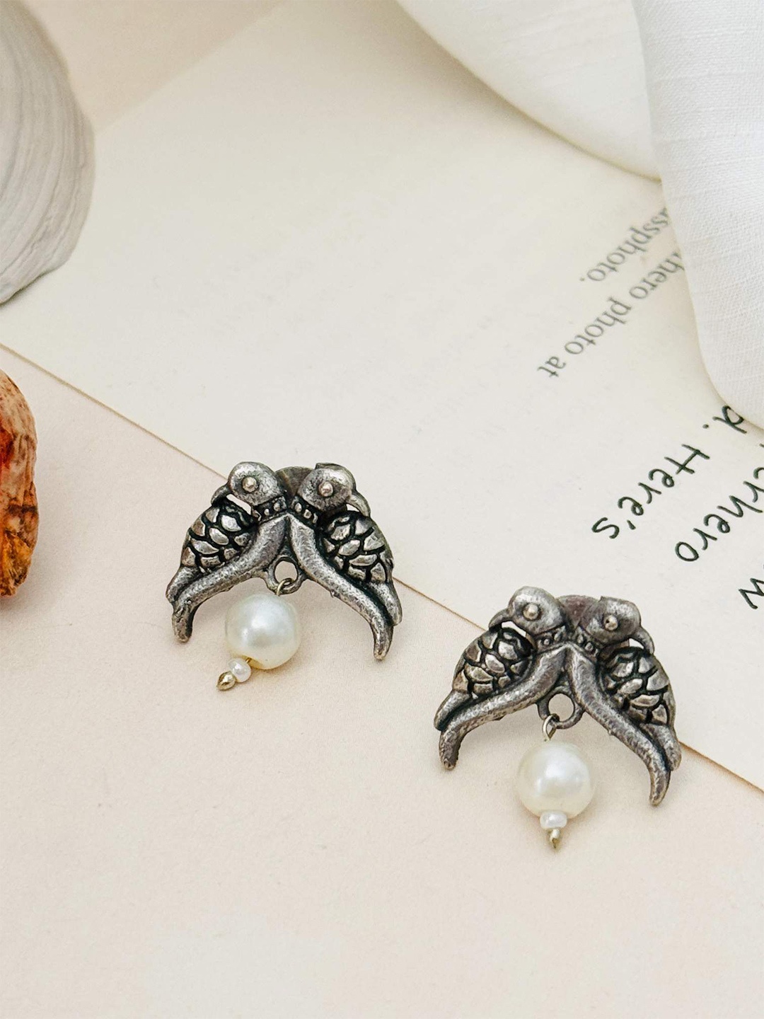 

ABDESIGNS Silver Plating Birds Shaped Studs Earrings