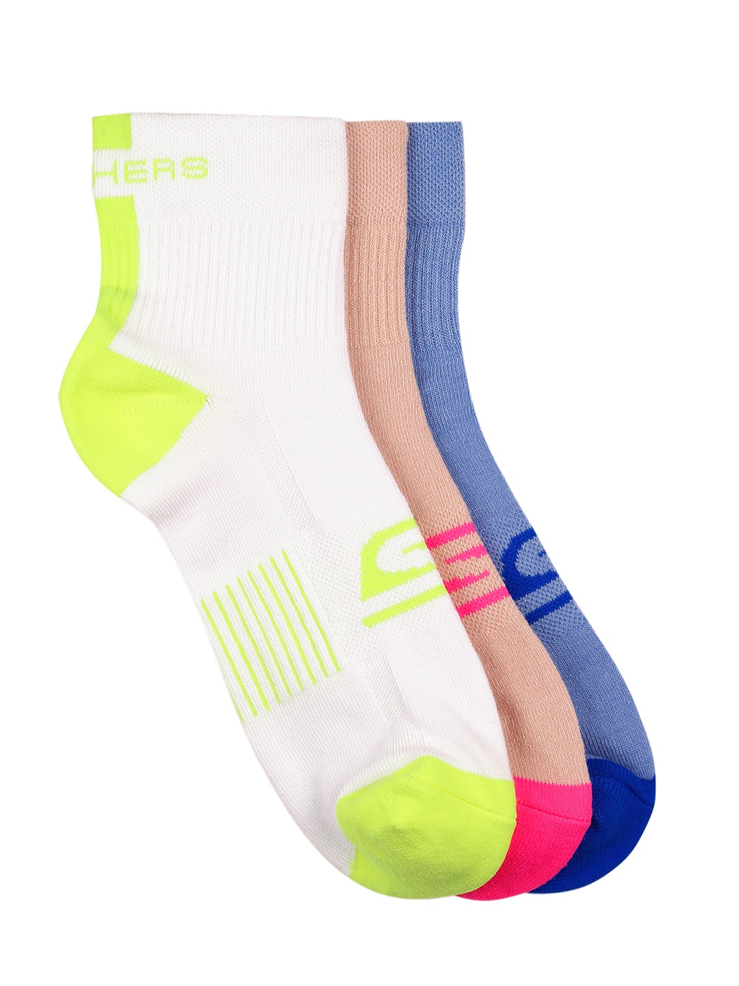 

Skechers Women Set Of 3 Low Cut Socks, White