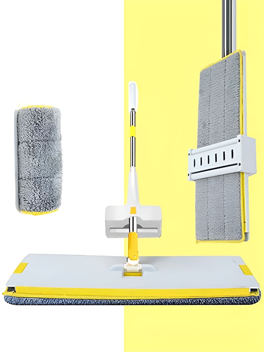 

UPC Yellow & Grey Wet & Dry Floor Cleaner Squeeze Mop