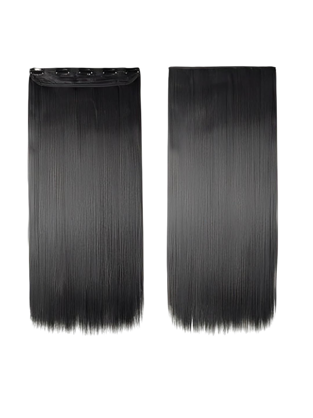 

D-Divine Clip In Straight Toupee Hair Extension - Black - 22 Inch