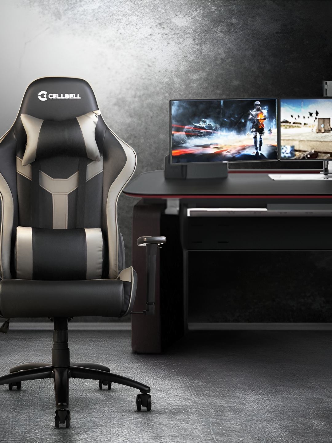 

CELLBELL GC04 Grey & Black Transformer Series Gaming Chair