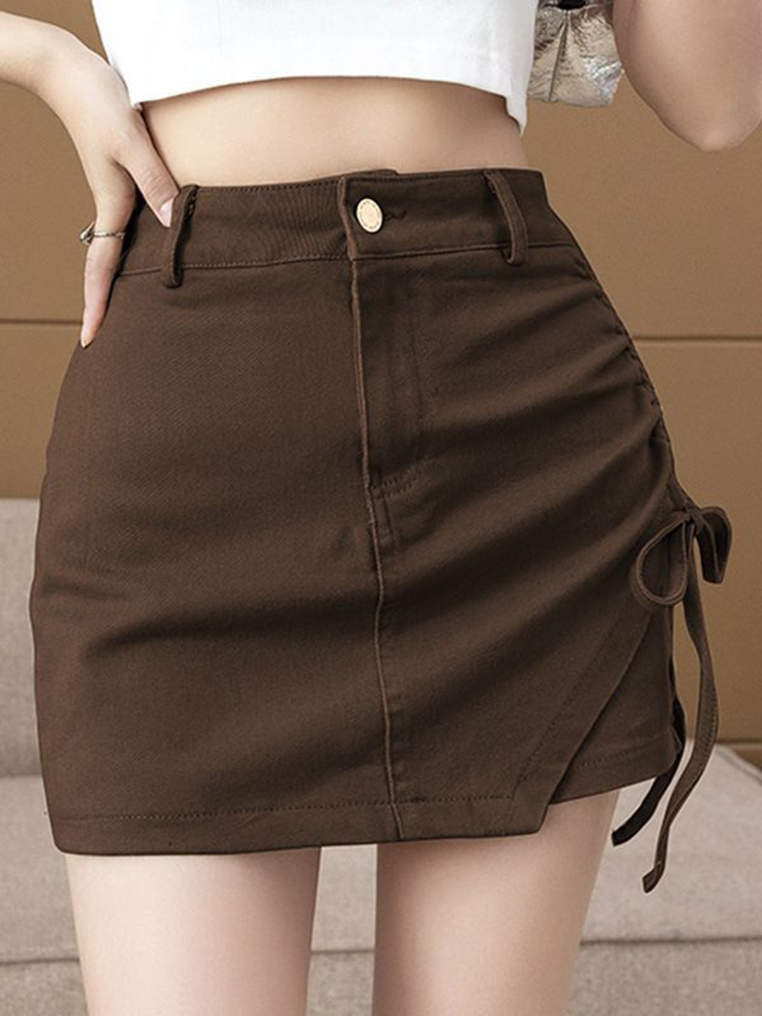 

StyleCast Women Mini Skirts, Brown