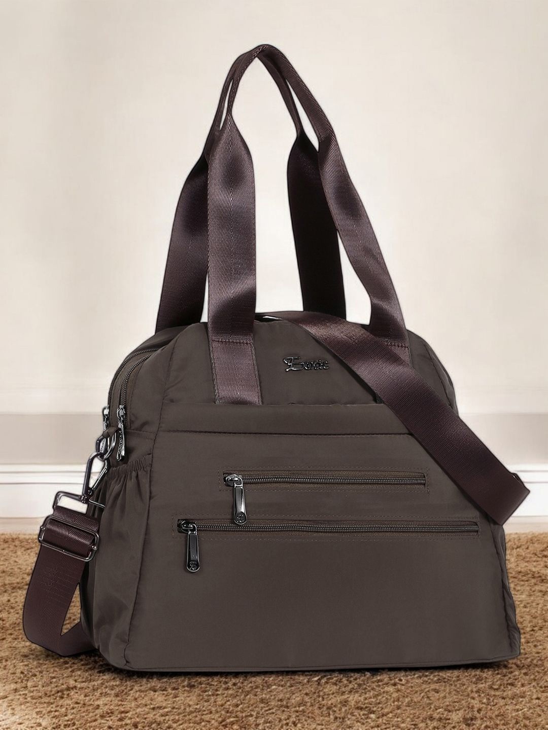 

Exotic Women Solid Crossbody Shoulder Bag, Brown