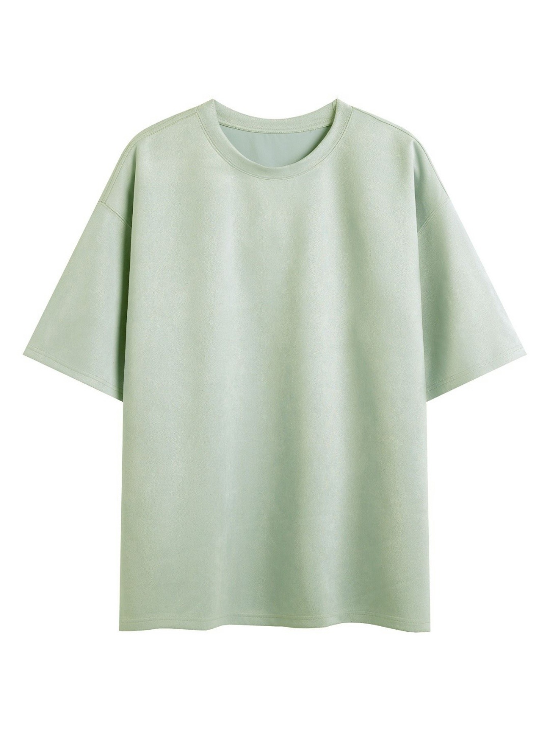 

StyleCast x Revolte Men Solid Round Neck Oversized T-shirt, Green