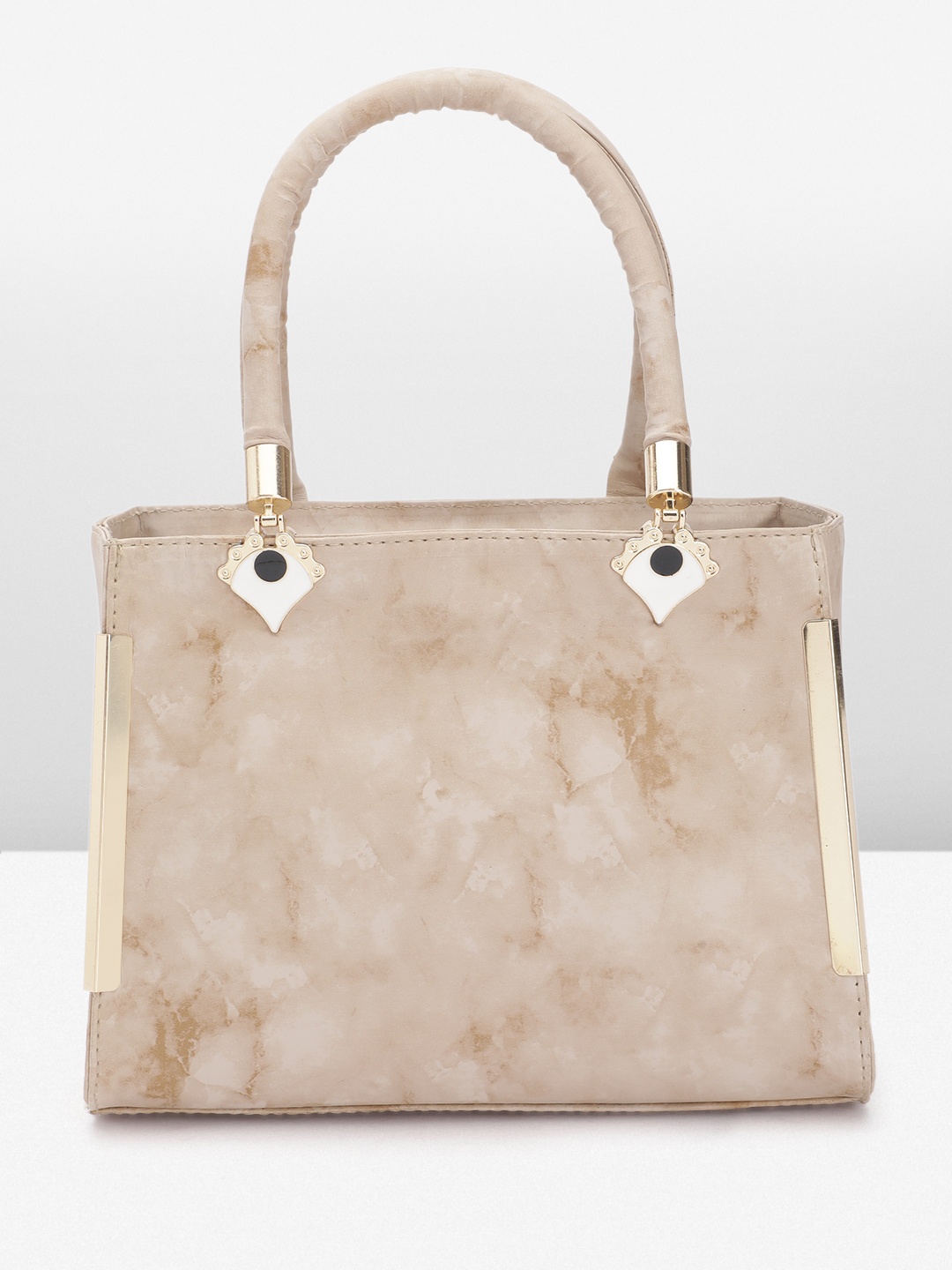

FABBHUE Printed Swagger Handheld Bag, Beige