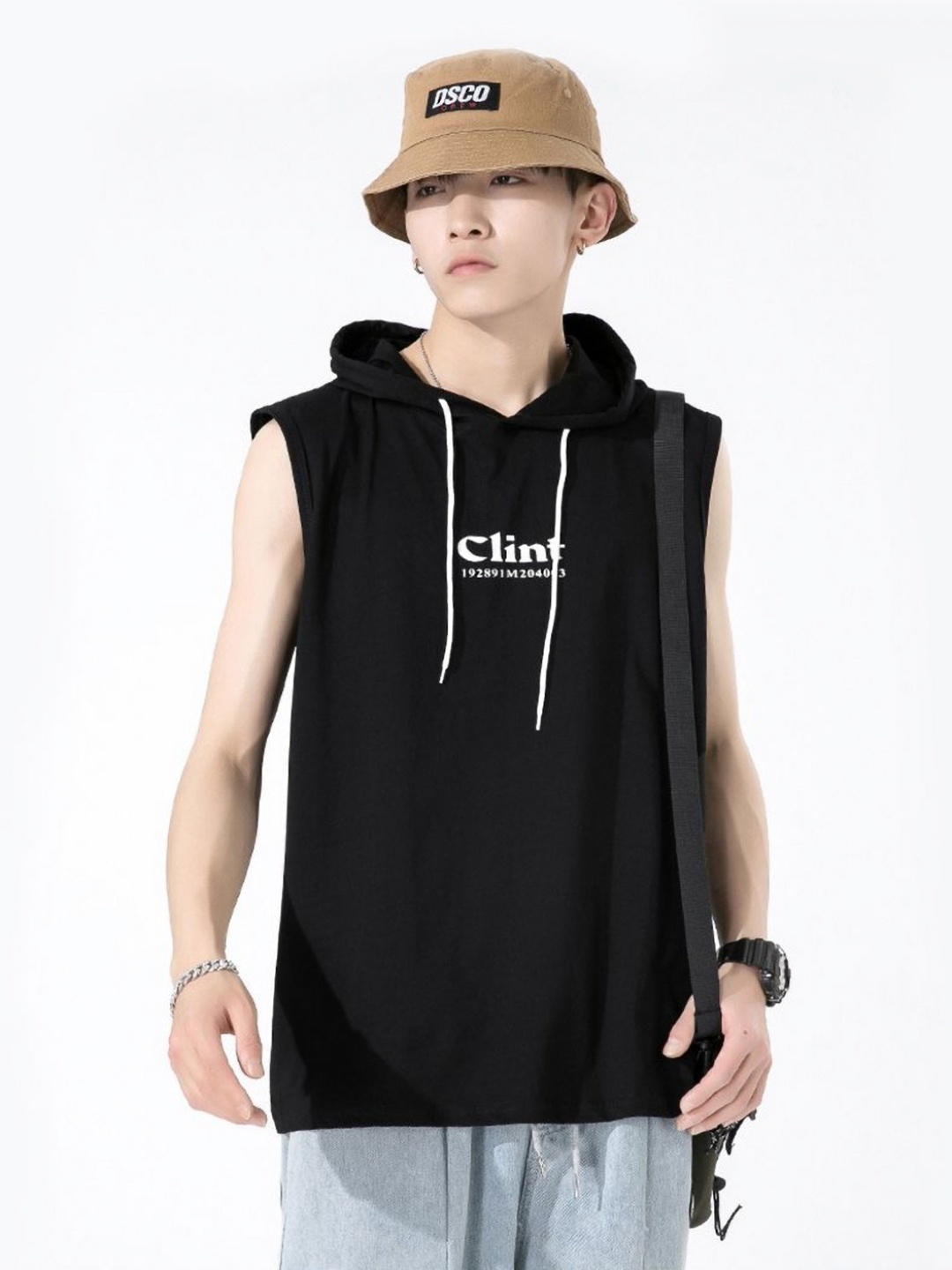 

StyleCast x Revolte Men Typography Printed Hooded Cotton T-shirt, Black
