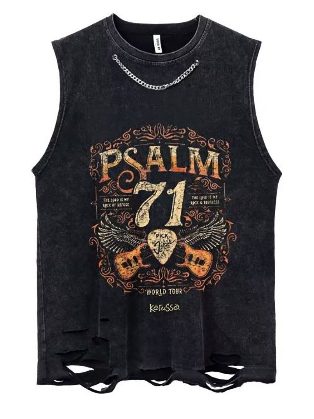 

StyleCast x Revolte Men Graphic Printed T-shirt, Black