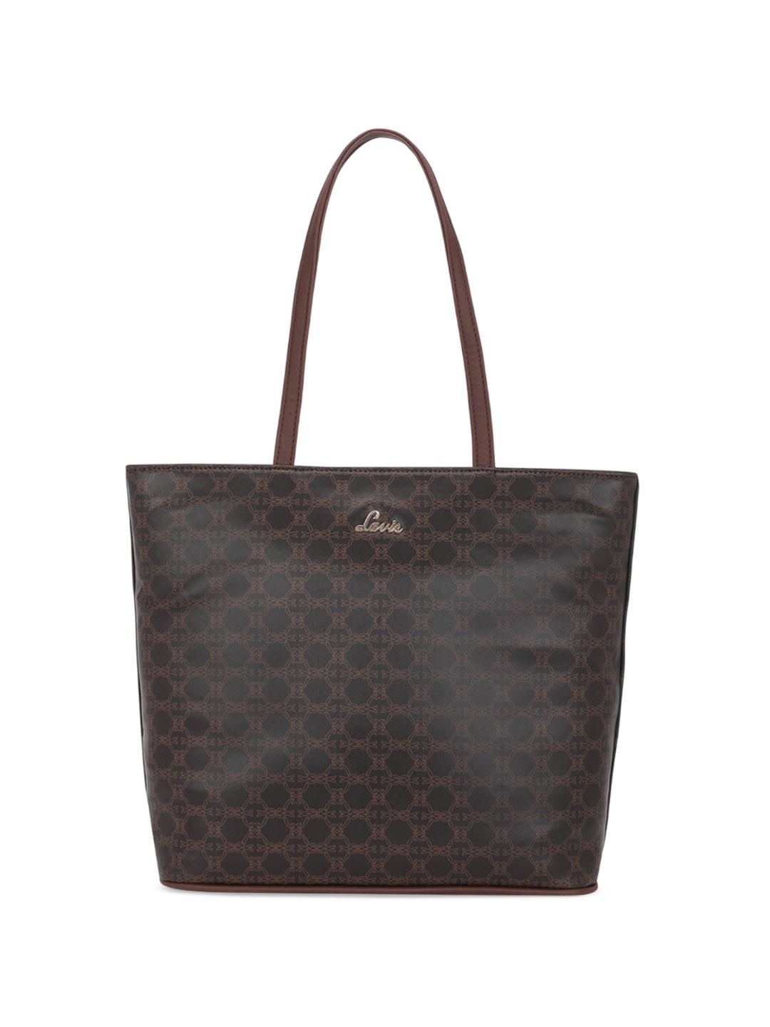 

Lavie Women Abstract Printed Structured Shoulder Bag, Brown