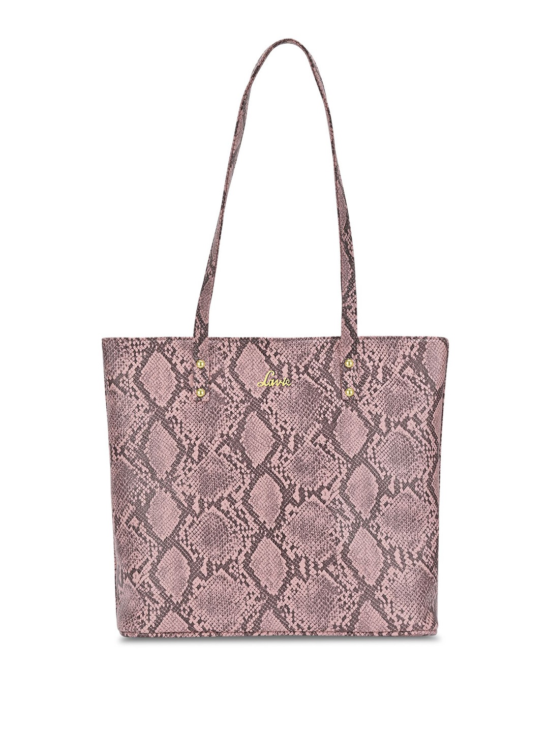 

Lavie Women Animal Textured Leather Shoulder Bag, Pink