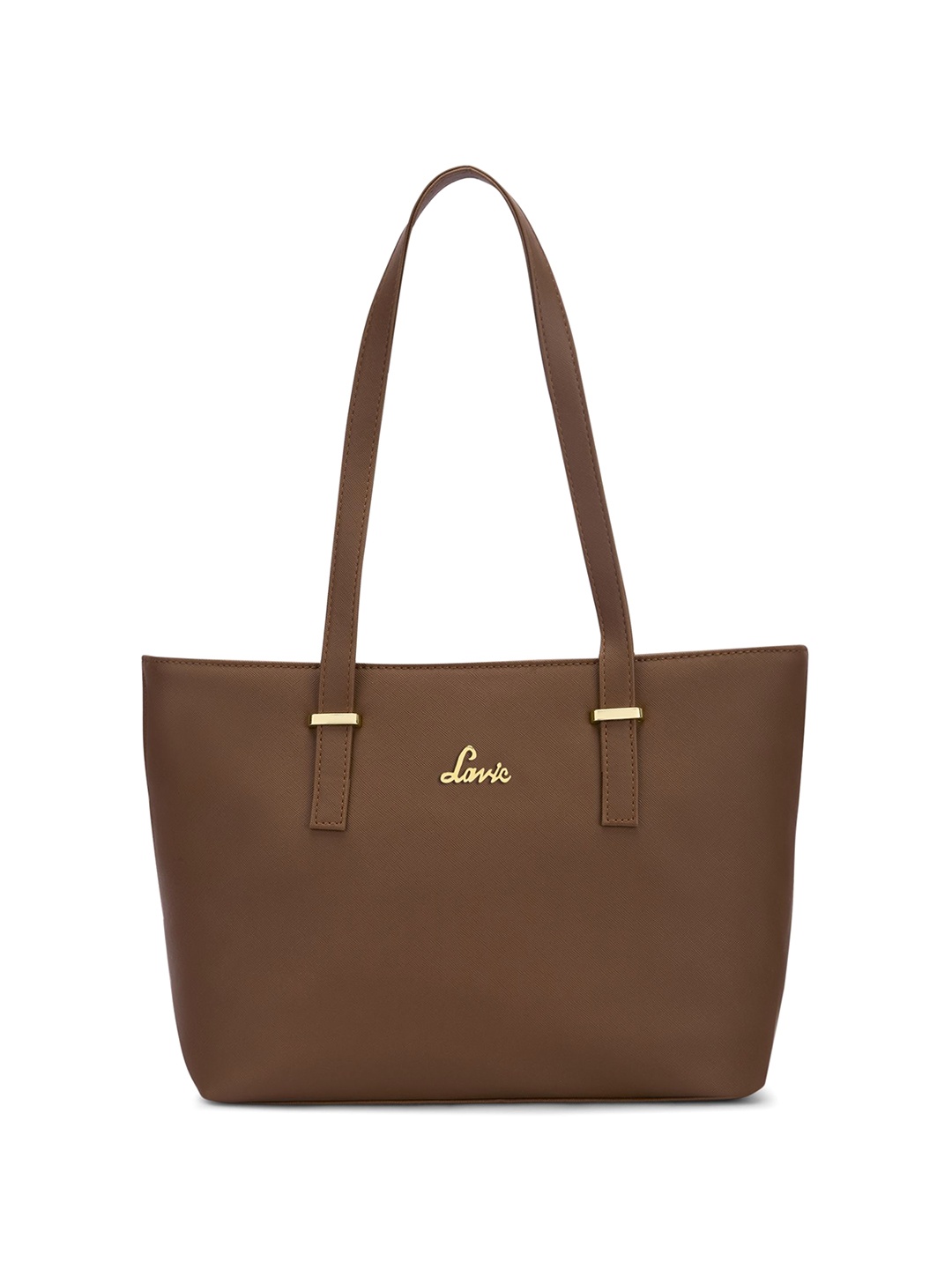 

Lavie Women Solid Structured Leather Shoulder Bag, Tan