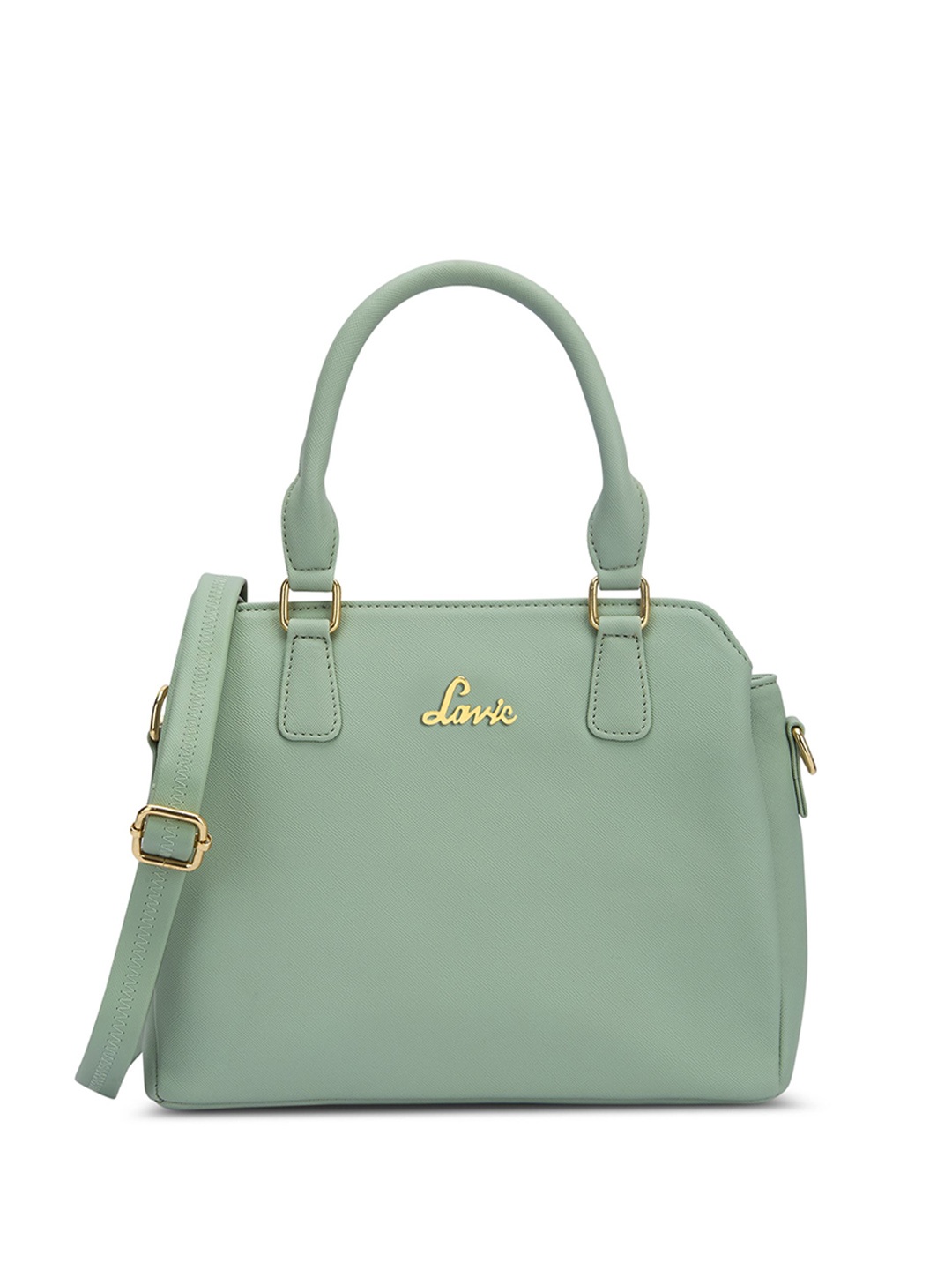 

Lavie Women Solid Structured Leather Handheld Bag, Sea green