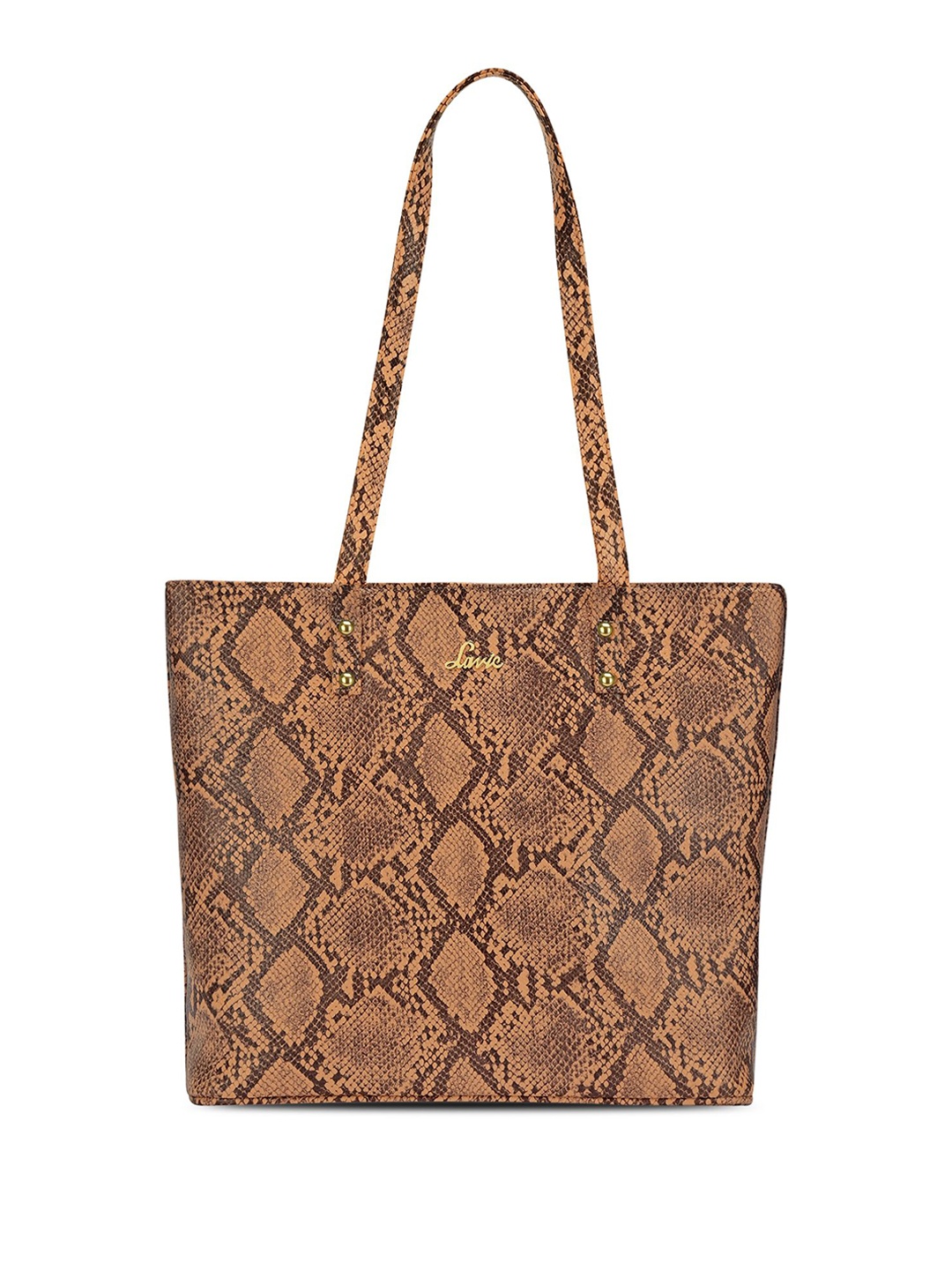 

Lavie Women Animal Textured Leather Shoulder Bag, Tan