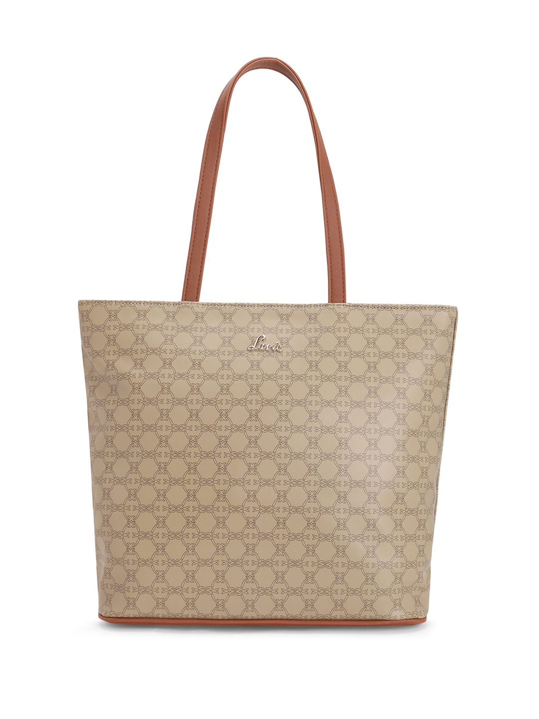 

Lavie Women Abstract Printed Structured Leather Shoulder Bag, Beige