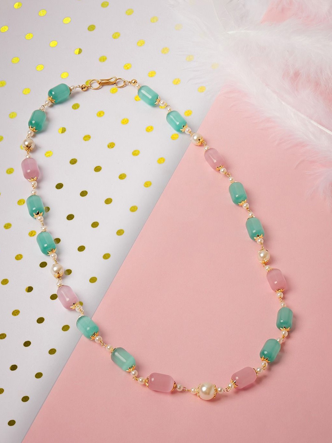 

AMI Gold-Plated Beaded Necklace