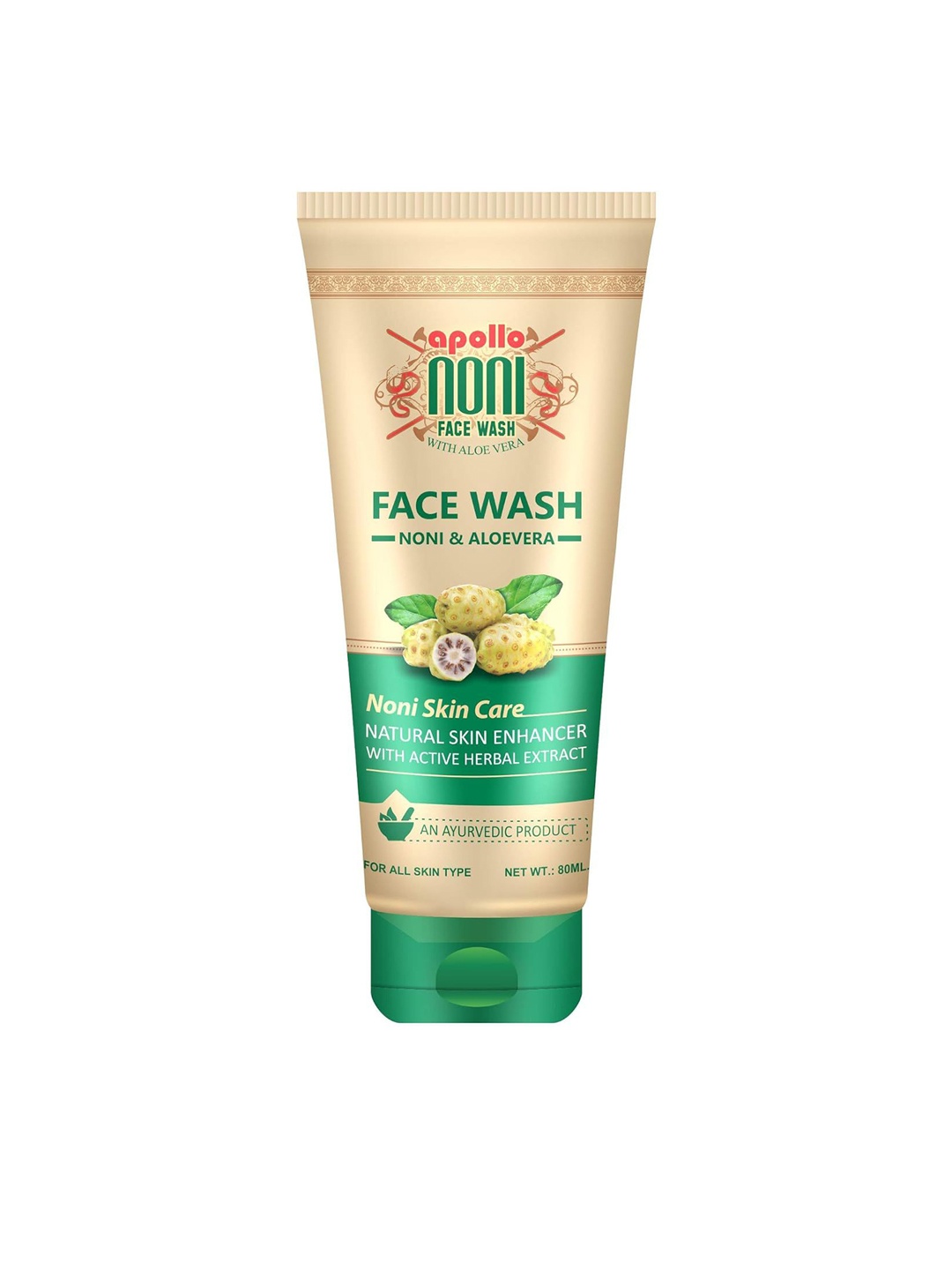 

Apollo noni Noni & Aloe Vera Face Wash - 80 ml, Green