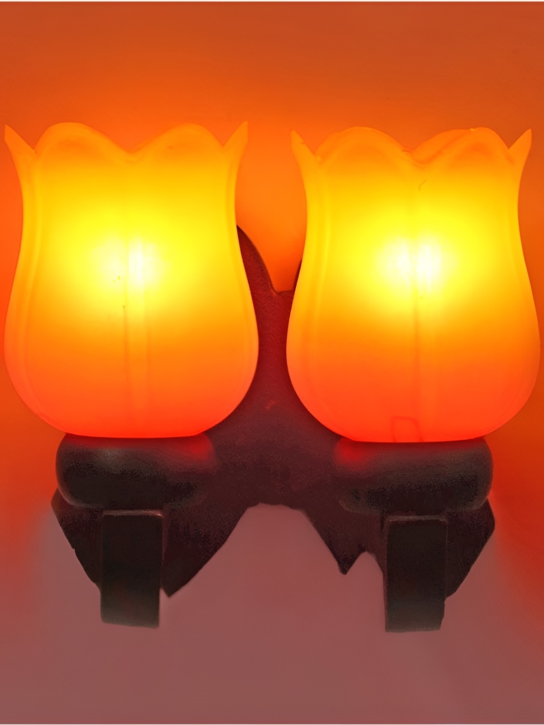

Afast Orange Colored & Yellow Wood Wall Lamp
