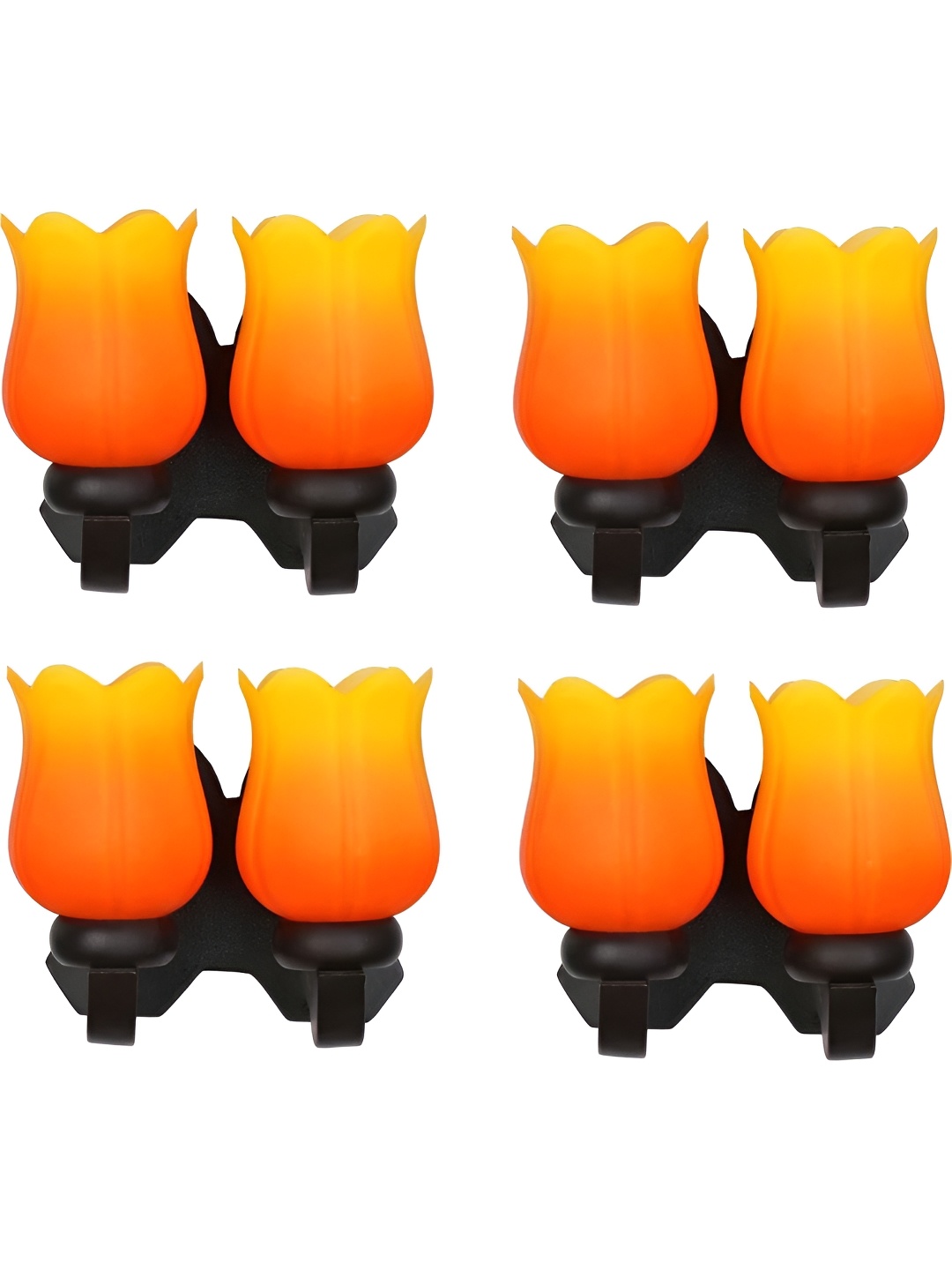 

Afast Orange Colored & Yellow 4 Pieces Shaped Wall Lamps