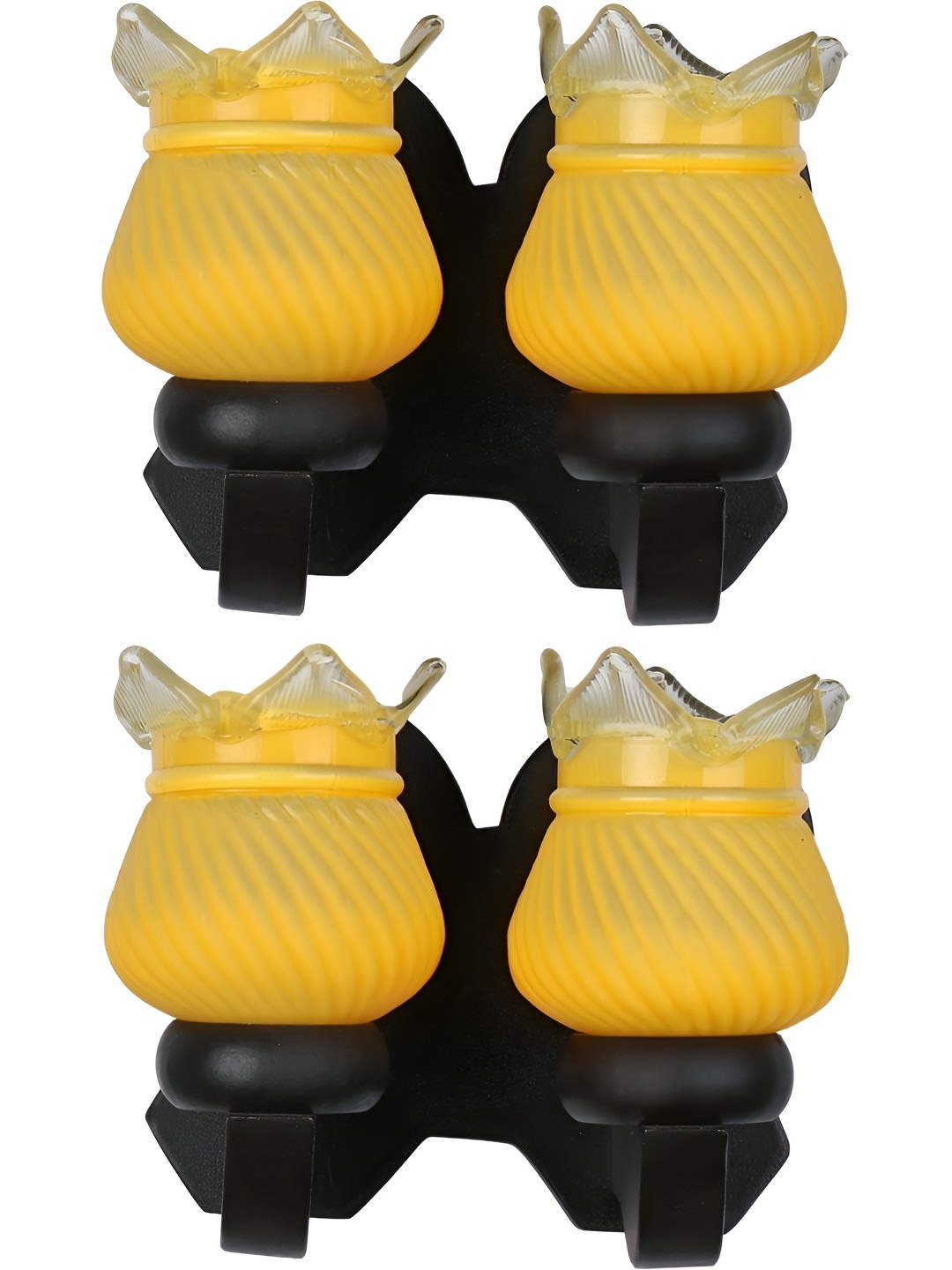 

Afast Yellow & Black 2 Pieces Wood Wall Lamps