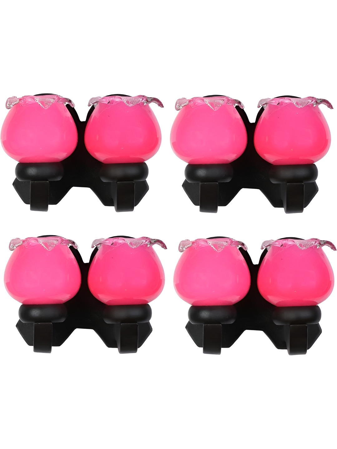 

Afast Pink & Black 4 Pieces Abstract Shaped Contemporary Wood Wall Lamps