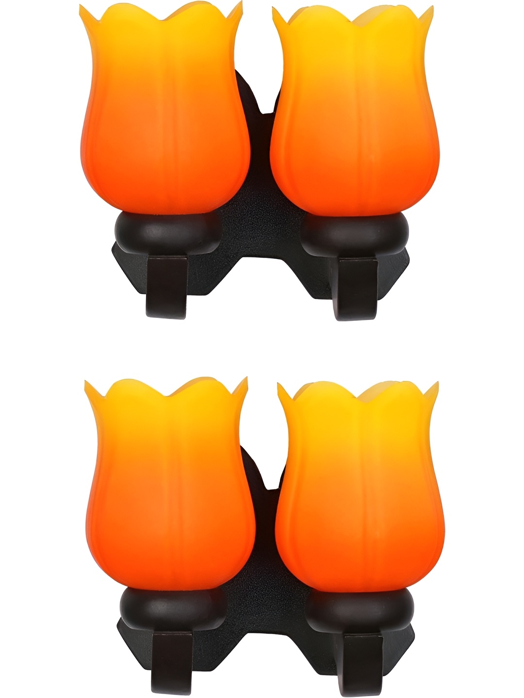 

Afast Orange & Yellow 2 Pieces Abstract Shaped Contemporary Wood Wall Lamps