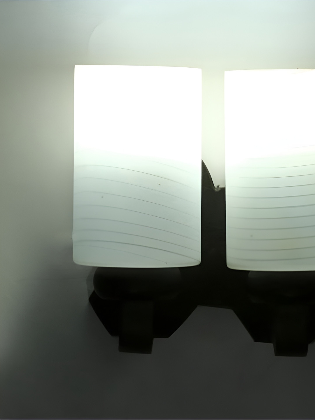 

Afast White & Black Printed Cylinder Shaped Wood Contemporary Wall Lamp