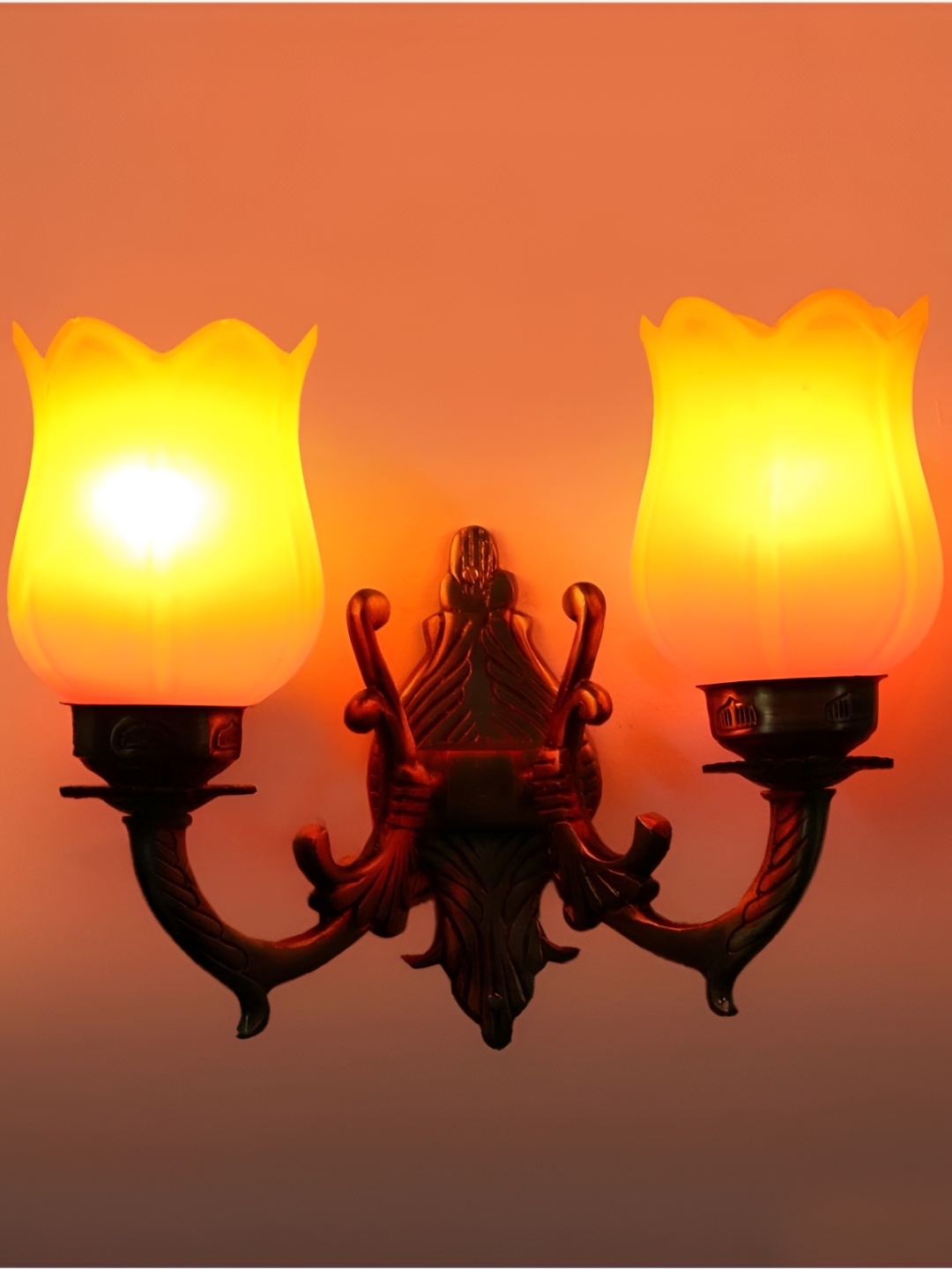 

Afast Orange & Yellow Abstract Shaped Metal Contemporary Wall Lamp