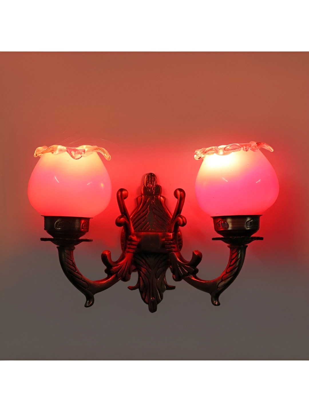 

Afast Pink & Bronze Abstract Shaped Metal Contemporary Wall Lamp