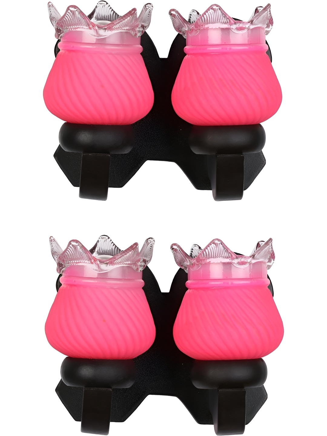 

Afast Pink & Black 2 Pieces Abstract Shaped Wood Contemporary Wall Lamps