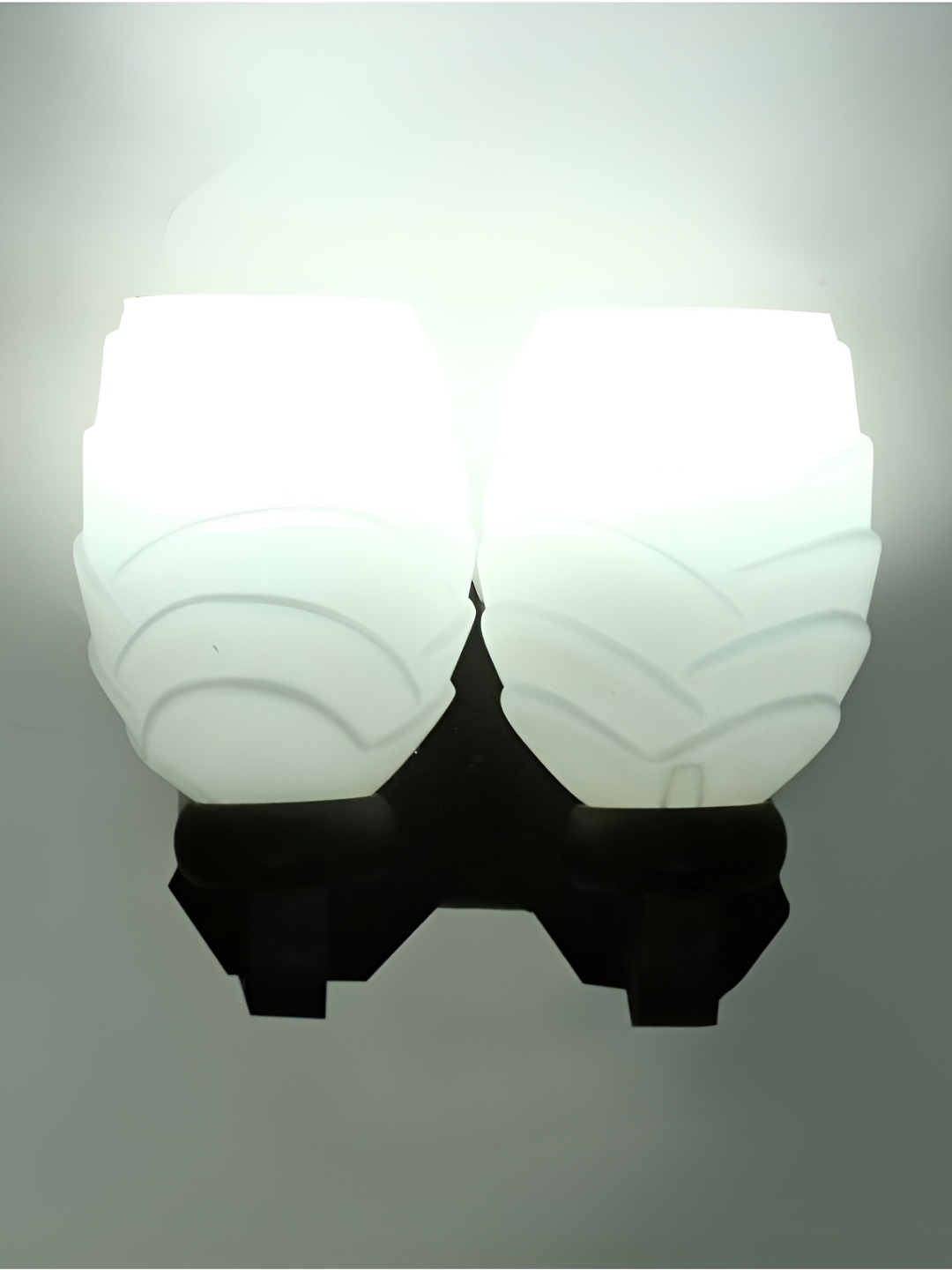 

Afast White & Black Textured Abstract Shaped Wood Contemporary Wall Lamp