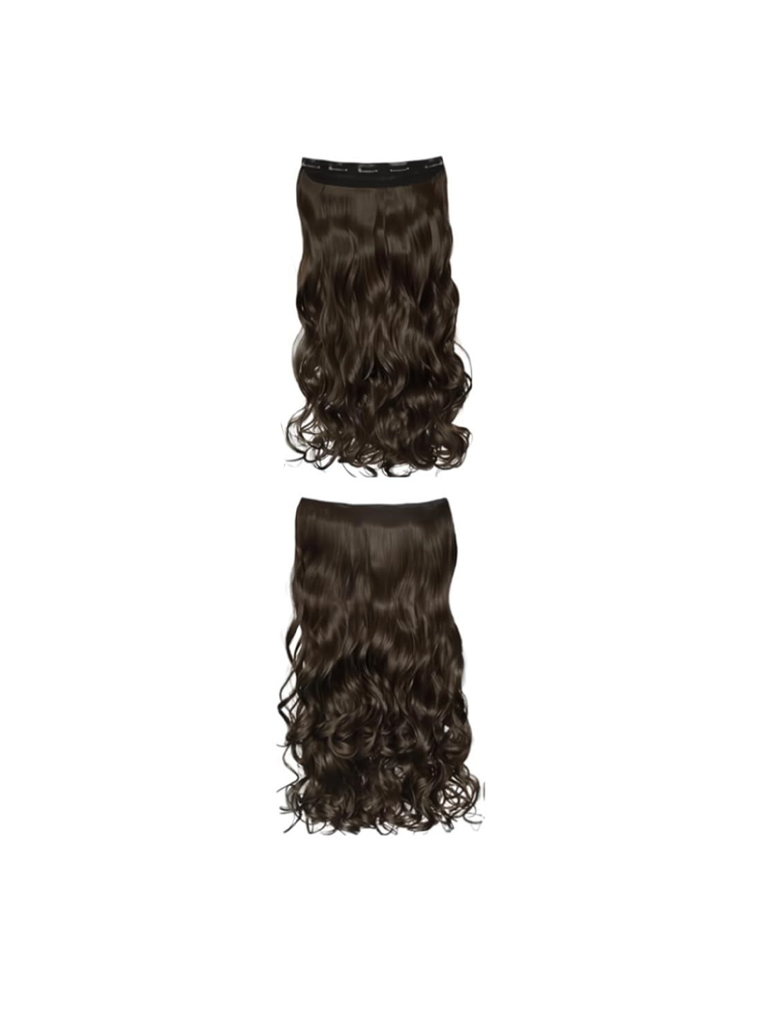 

D-Divine Full Head Wavy Clip-In Hair Extension - 22 Inch - Brown