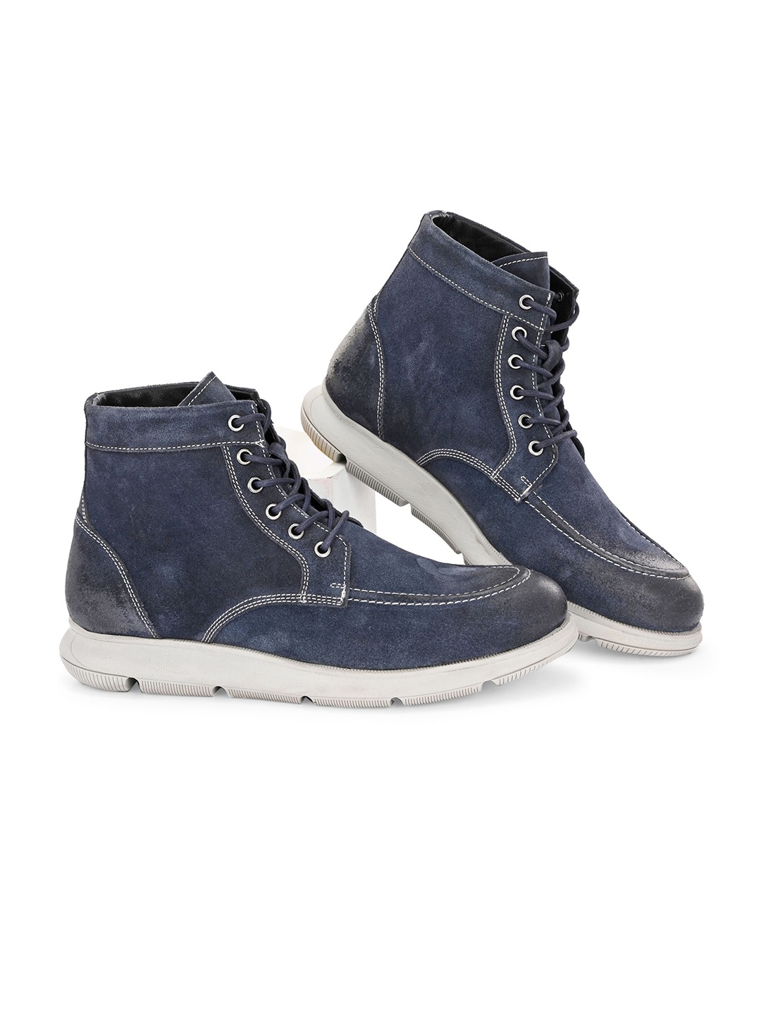 

Harrykson London Men Lace-Ups High-Top Regular Boots, Blue