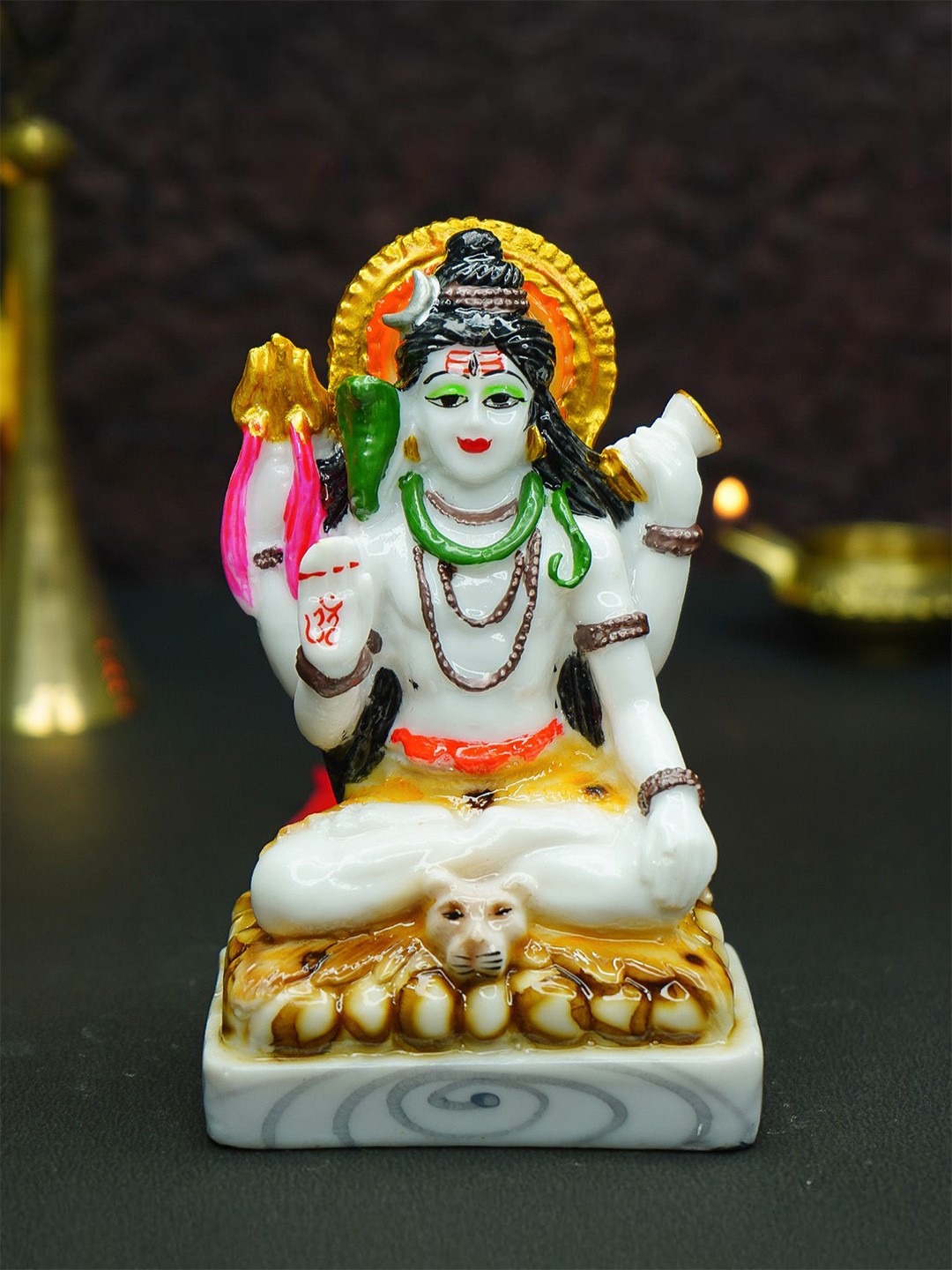 

Ekhasa White & Brown Lord Shiva Showpiece