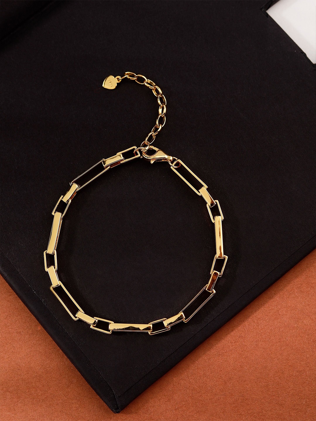 

DIAVO Men Eternal Eva 18K Gold Plated Silver Link Bracelet