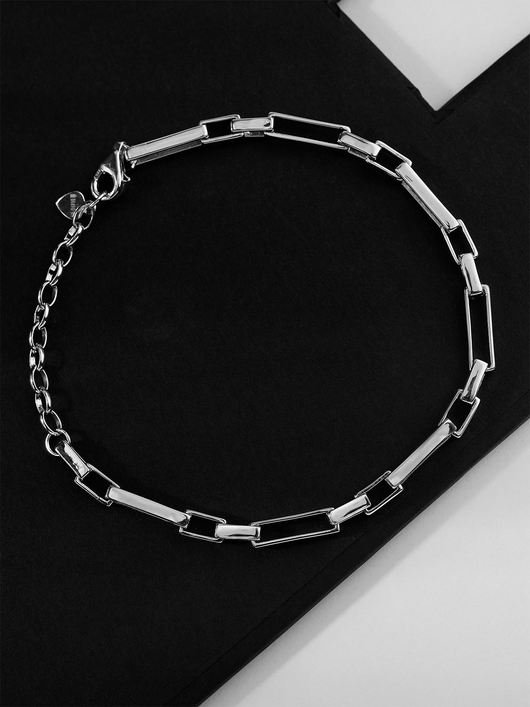 

DIAVO Men Rhodium-Plated Silver Eternal Eva Wraparound Bracelet
