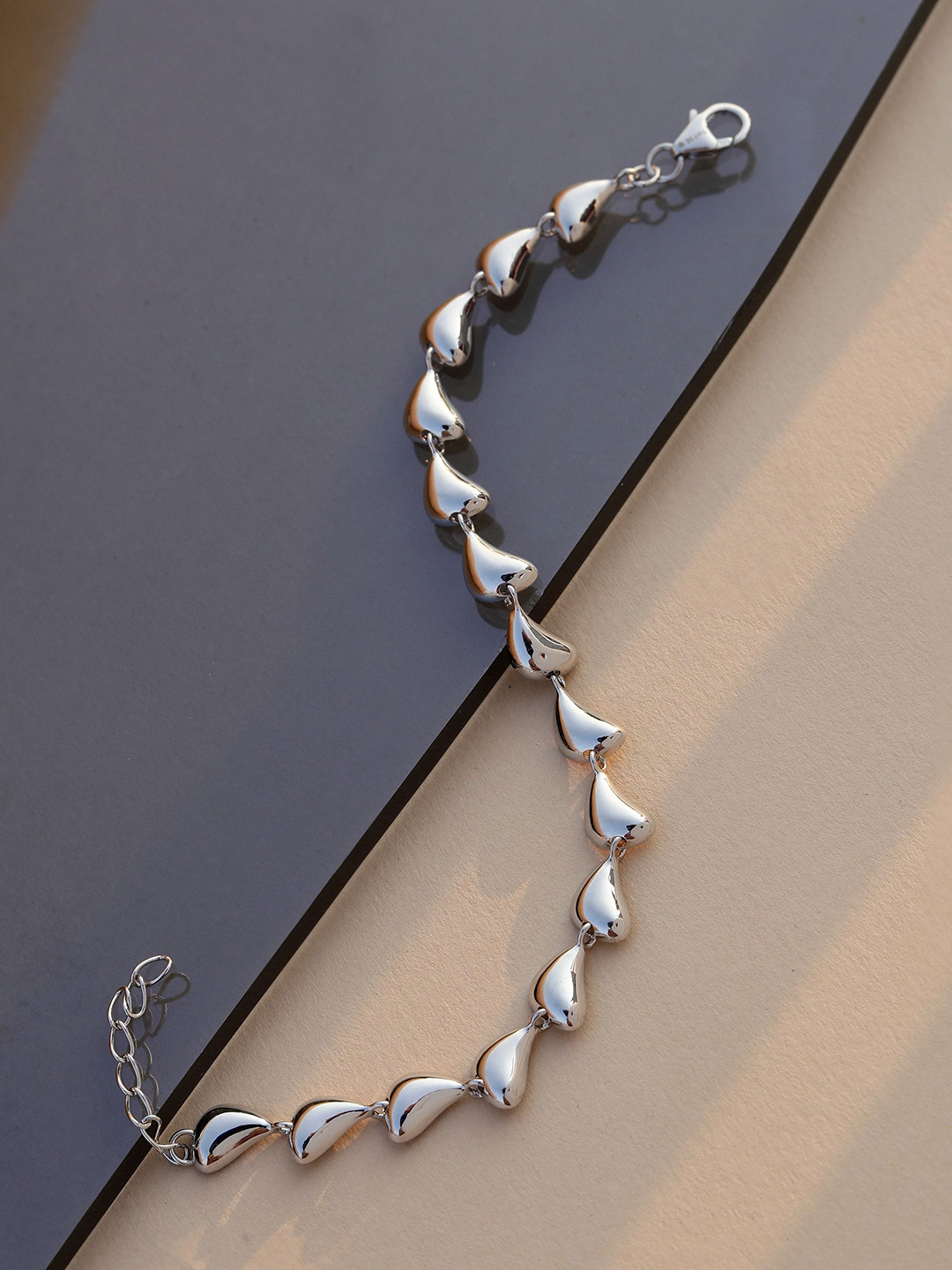 

DIAVO Rhodium-Plated Silver Rhapsody Link Bracelet