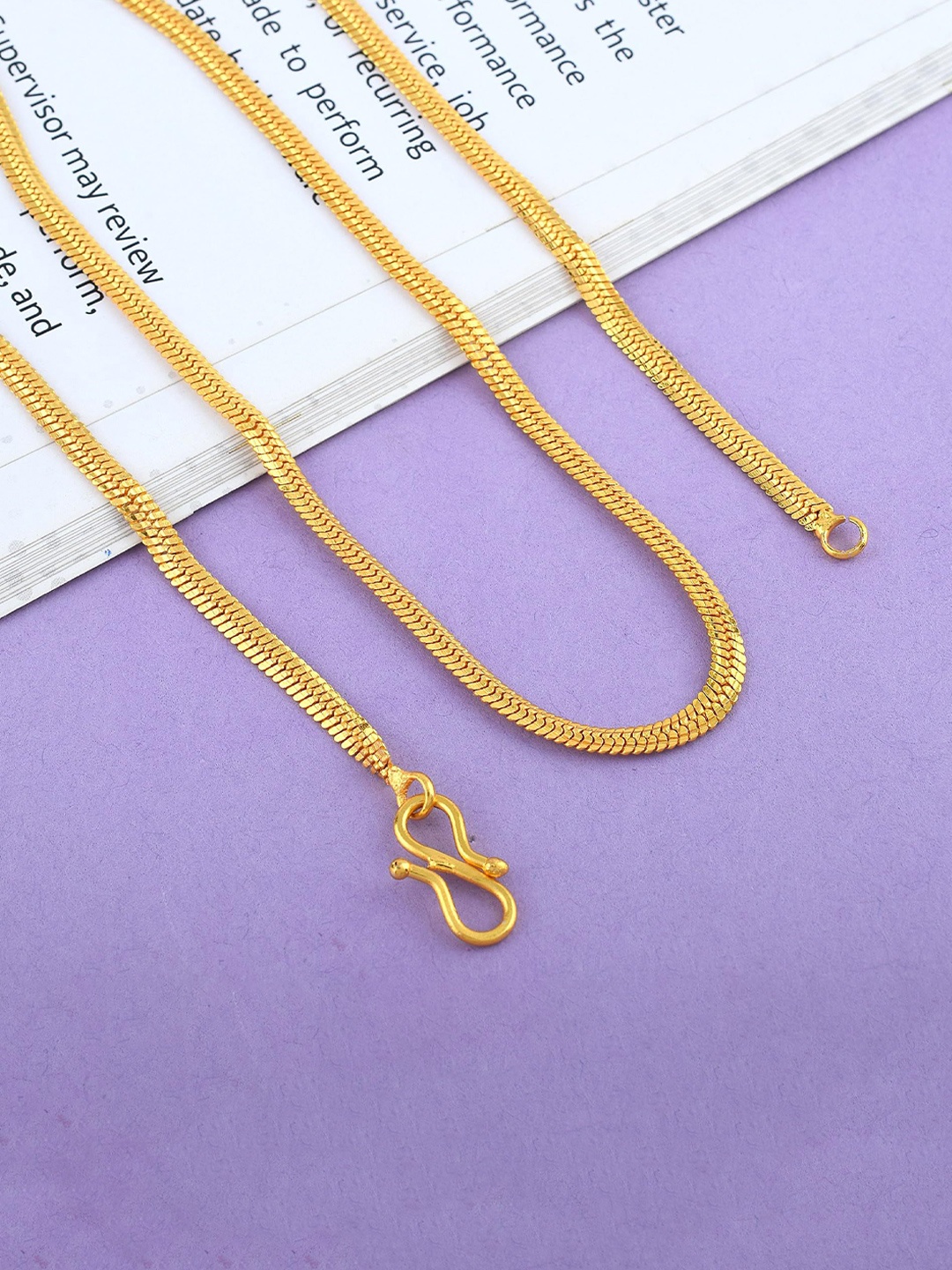 

MEMOIR Unisex Brass-Plated Minimal Chain, Gold