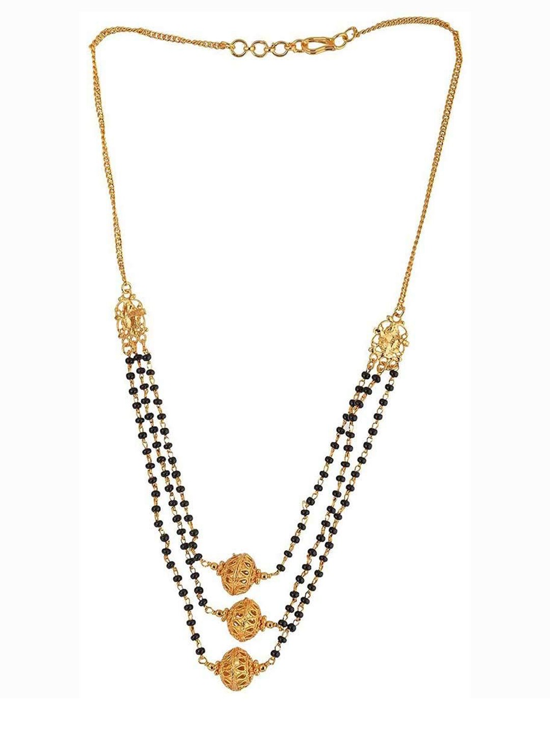 

MEMOIR Gold Plated Artificial Beads Beaded Mangalsutra