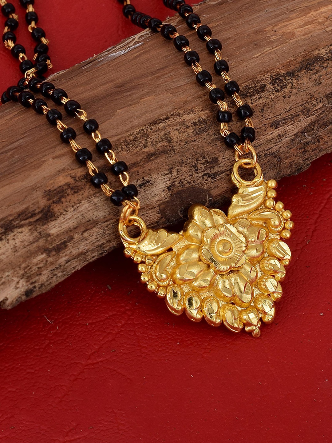 

MEMOIR Gold-Plated Beaded Mangalsutra