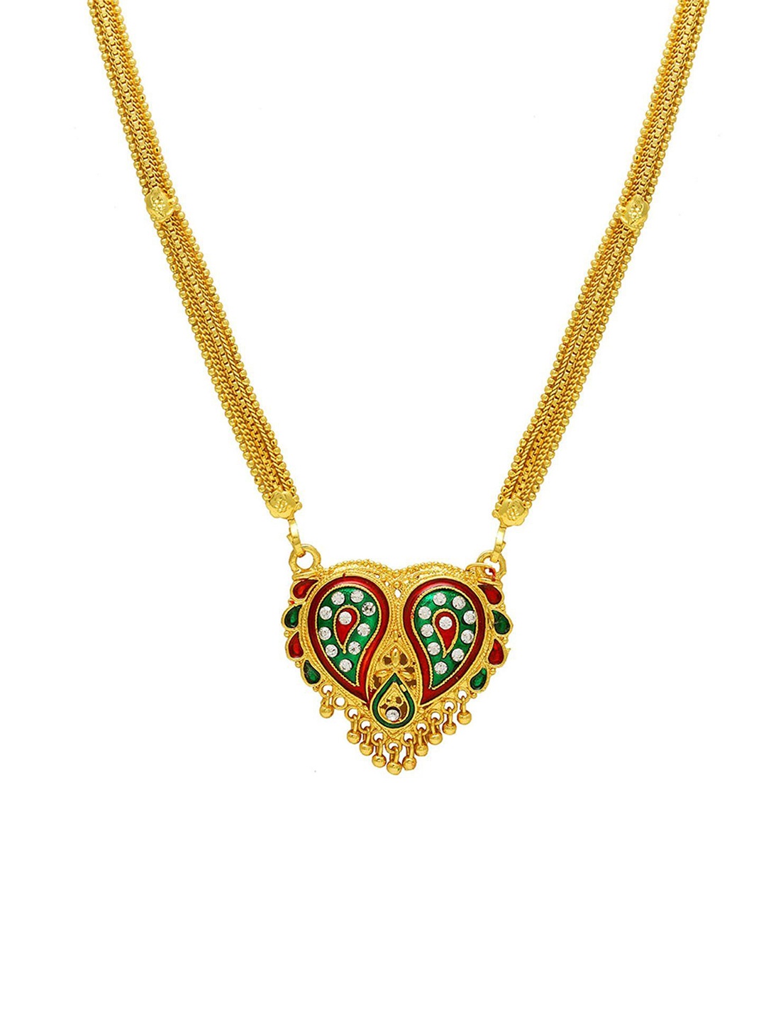 

MEMOIR Gold-Plated Stone Studded Anti-Allergy Necklace