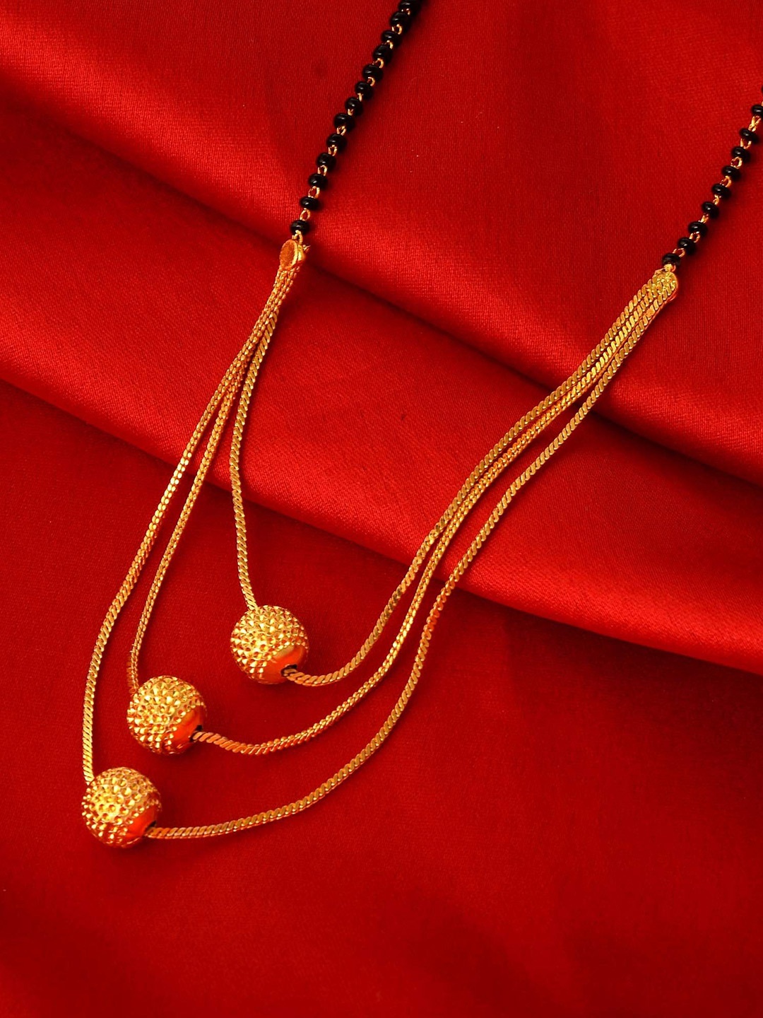 

MEMOIR Gold-Plated Beaded Mangalsutra