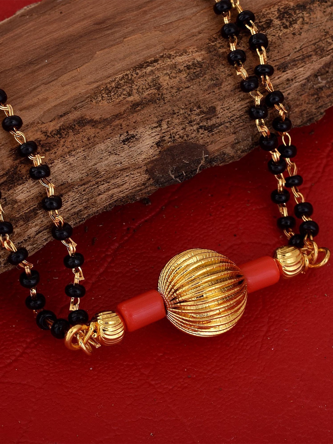 

MEMOIR 24KT Gold Plated Beaded Mangalsutra