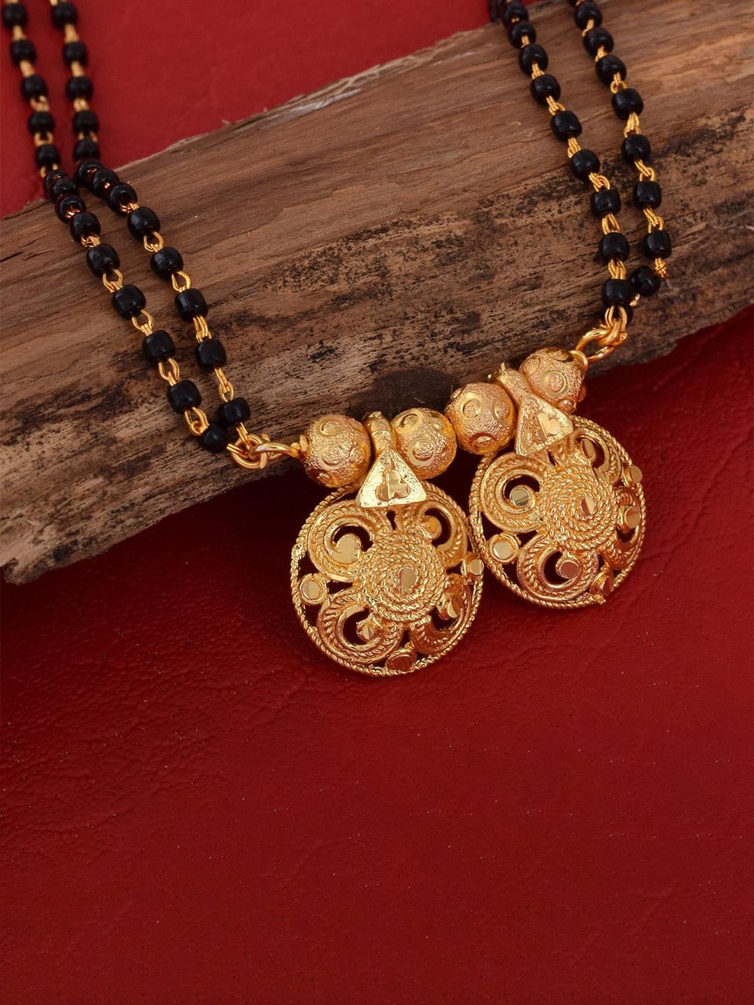 

MEMOIR Gold-Plated Beaded Mangalsutra